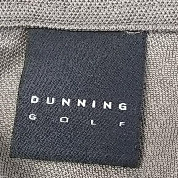 Dunning Golf Men's Gray Colorblock Striped Short Sleeve Polo Shirt Size Large - Picture 3 of 7